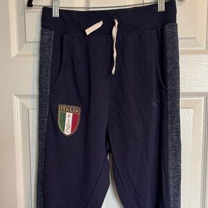 Puma Italia FIGC men’s blue jogger sweatpants size medium